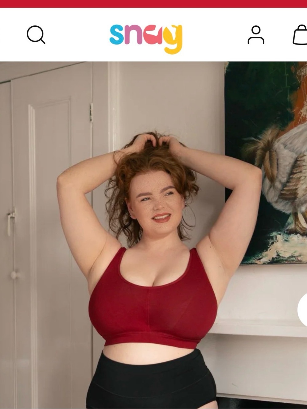Seamless Wireless Sports Bra - Wine Red